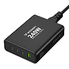 GaN Wozinsky WGCSB 240 W USB-A / 3 x USB-C fali töltő - fekete