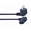 Gembird PC-186A-VDE Power cord (right angled C13) VDE approved 1,8m Black