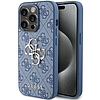 Guess 4G Big Metal Logo tok iPhone 15 Pro-hoz - kék