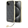 Guess 4G Charms Collection tok iPhone 15 Plus-hoz - szürke