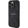 Guess 4G Collection bőr fém logós MagSafe tok iPhone 13 Pro Max telefonhoz - fekete