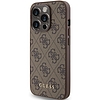 Guess 4G Metal Gold Logo tok iPhone 15 Pro-hoz - barna