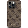 Guess 4G Metal Gold Logo tok iPhone 15 Pro-hoz - barna