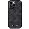 Guess 4G Metal Gold Logo tok iPhone 15 Pro-hoz - szürke