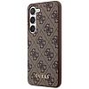 Guess 4G Metal Gold Logo tok Samsung Galaxy S24+ telefonhoz - barna