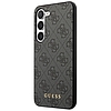 Guess 4G Metal Gold Logo tok Samsung Galaxy S24+ telefonhoz - fekete