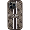 Guess 4G Printed Stripes MagSafe tok iPhone 15 Pro-hoz - barna