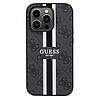 Guess 4G Printed Stripes MagSafe tok iPhone 15 Pro-hoz - fekete