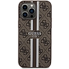 Guess 4G Printed Stripes MagSafe tok iPhone 15 Pro Max készülékhez - barna