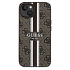 Guess 4G Printed Stripes MagSafe tok iPhone 15/14/13-hoz - barna