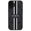 Guess 4G Printed Stripes MagSafe tok iPhone 16-hoz - fekete