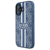 Guess 4G Printed Stripes MagSafe tok iPhone 16-hoz - kék