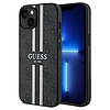 Guess 4G Printed Stripes MagSafe tok iPhone-hoz 15/14/13 - fekete