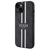 Guess 4G Printed Stripes MagSafe tok iPhone-hoz 15/14/13 - fekete