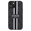 Guess 4G Printed Stripes MagSafe tok iPhone-hoz 15/14/13 - fekete