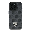 Guess bőr 4G Triangle Strass MagSafe tok iPhone 16 Pro Max telefonhoz - fekete