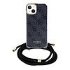 Guess Crossbody Cord 4G nyomtatótok iPhone 15/14/13-hoz - fekete