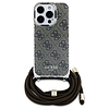 Guess Crossbody Cord 4G nyomtatótok iPhone 16 Pro készülékhez - barna