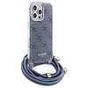 Guess Crossbody Cord 4G nyomtatótok iPhone 16 Pro Max készülékhez - kék