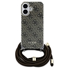 Guess Crossbody Cord 4G nyomtatótok zsinórral iPhone 16-hoz - barna