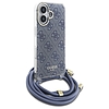 Guess Crossbody Cord 4G nyomtatótok zsinórral iPhone 16-hoz - kék