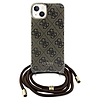 Guess Crossbody Cord 4G Print tok iPhone 15 / 14 / 13 telefonhoz - barna