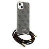 Guess Crossbody Cord 4G Print tok iPhone 15 / 14 / 13 telefonhoz - barna