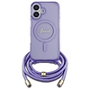 Guess Crossbody Cord Script MagSafe iPhone 16 tok - lila