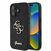 Guess Fixed Glitter Big 4G tok iPhone 16-hoz - fekete