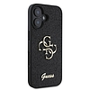 Guess Fixed Glitter Big 4G tok iPhone 16-hoz - fekete