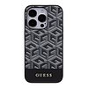 Guess GCube Stripes MagSafe tok iPhone 15 Pro-hoz - fekete