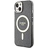 Guess Glitter Gold MagSafe tok iPhone 14-hez - fekete