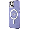 Guess Glitter Gold MagSafe tok iPhone 14-hez - lila