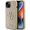 Guess Glitter Script Big 4G tok iPhone 15-höz - arany