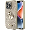 Guess Glitter Script Big 4G tok iPhone 15 Pro-hoz - arany