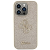 Guess Glitter Script Big 4G tok iPhone 15 Pro-hoz - arany