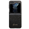 Guess Glitter Script tok Samsung Galaxy Z Flip 5 telefonhoz - fekete