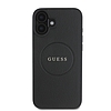 Guess Graained Gold Ring MagSafe tok iPhone 16-hoz - fekete