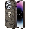 Guess Grip Stand 4G Triangle Strass tok iPhone 15 Pro-hoz - barna