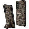 Guess Grip Stand 4G Triangle Strass tok Samsung Galaxy S24+ telefonhoz - barna