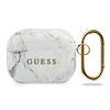 Guess GUACAPPTUMAWH AirPods Pro borító fehér/fehér Marble Collection