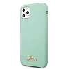 Guess GUHCN58LSLMGG iPhone 11 Pro zielony/zöld kemény tok szilikon vintage arany logó