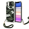 Guess GUHCN61KSARKA iPhone 11 6.1" / Xr zöld/khaki keménytok Camo Collection