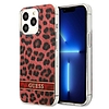 Guess GUHCP13LHSLEOR iPhone 13 Pro / 13 6.1" piros/piros keménytokos Leopard