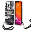 Guess GUHCP13LKCABBK iPhone 13 Pro / 13 6.1" fekete/fekete keménytokos Camo Strap Collection