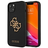 Guess GUHCP13MLS4GGBK iPhone 13 6.1" fekete/fekete kemény tok szilikon 4G logó