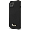 Guess GUHCP13MLSLMGBK iPhone 13 6.1" fekete/fekete keménytokos szilikon Script arany logoó