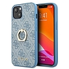 Guess GUHCP13S4GMRBL iPhone 13 mini 5.4" kék/kék keménytokos 4G gyűrűs állvánnyal