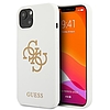 Guess GUHCP13SLS4GGWH iPhone 13 mini 5.4" fehér/fehér kemény tok szilikon 4G logóval