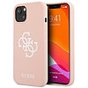 Guess GUHCP13SLS4GWPI iPhone 13 mini 5.4" rózsaszín/rózsaszín kemény tok, szilikon 4G logó